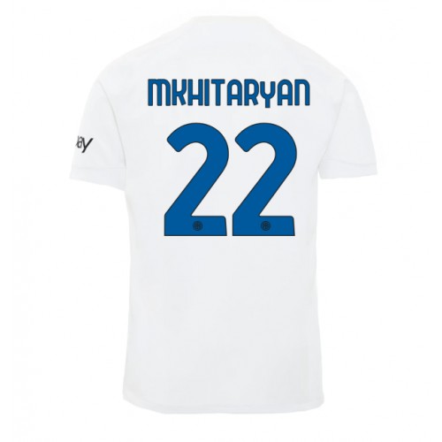 Maillot de foot Inter Milan Henrikh Mkhitaryan #22 Extérieur 2023-24 Manches Courte
